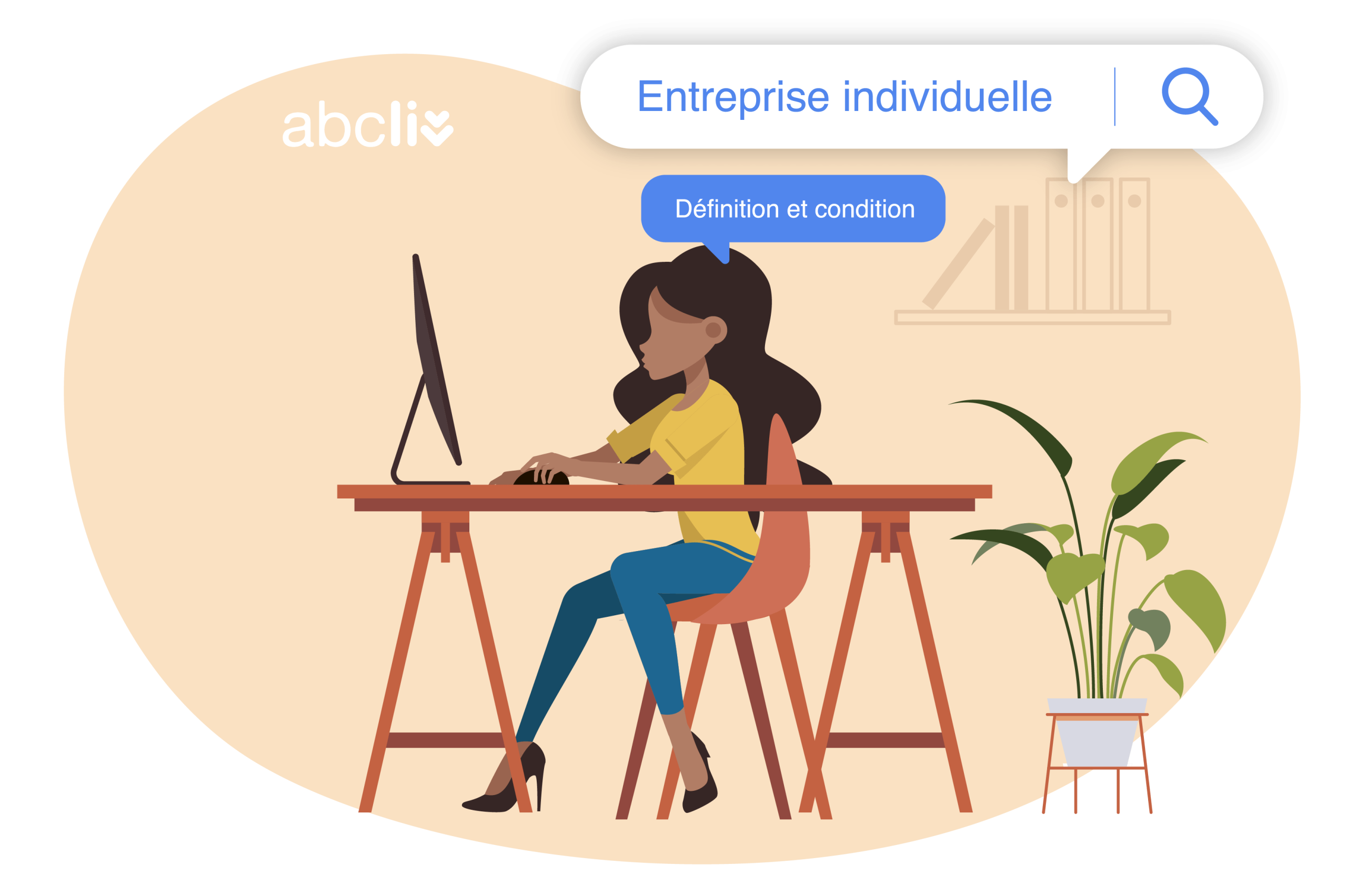 Entreprise individuelle : une femme recherche les définitions et conditions liées à cette activité.