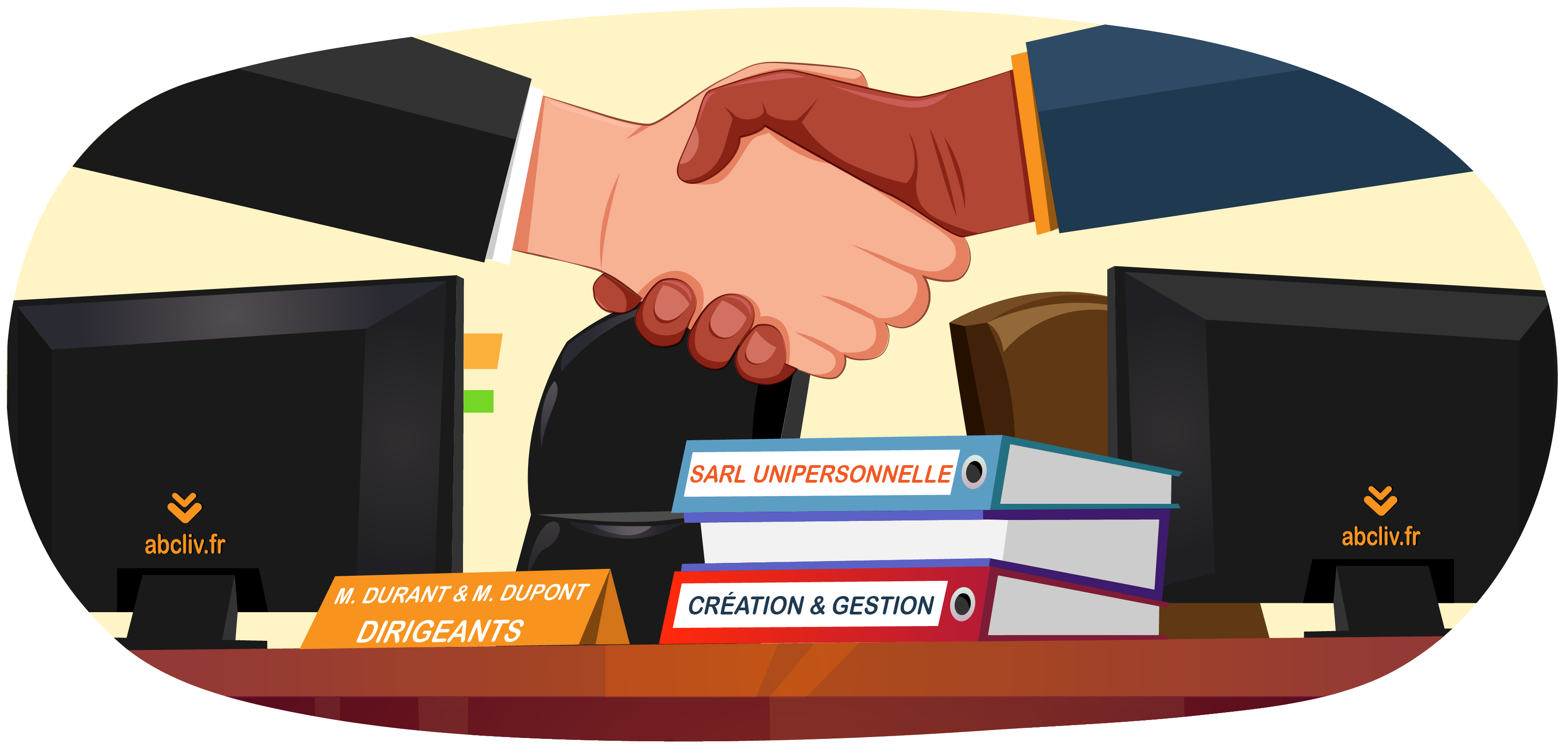 Illustration sarl unipersonnelle création et gestion ABC Liv